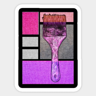 Artist Paintbrush. Sticker